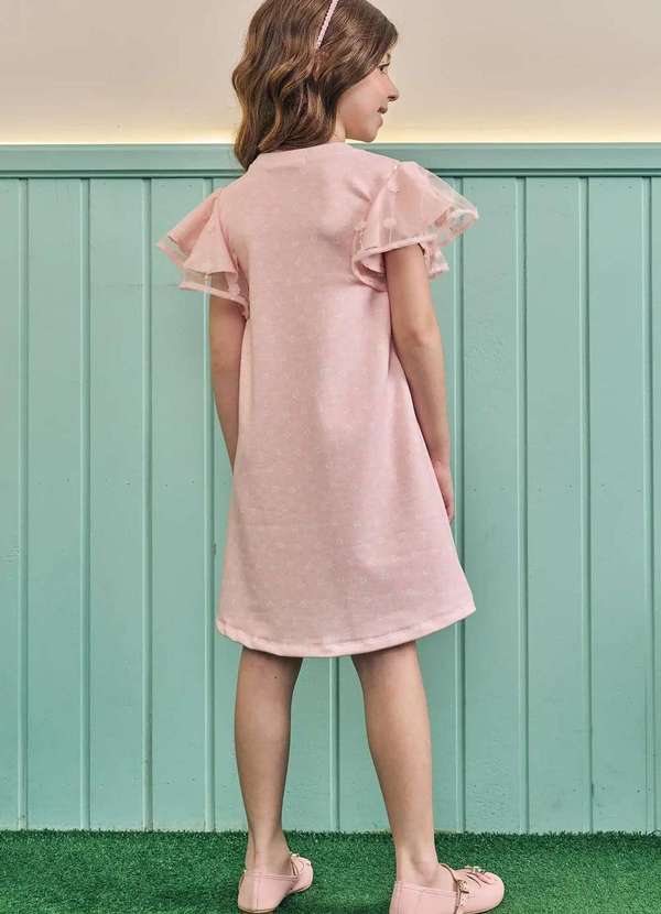 Kukiê - Vestido Menina Estampado Rosa Kukiê Rosa 2