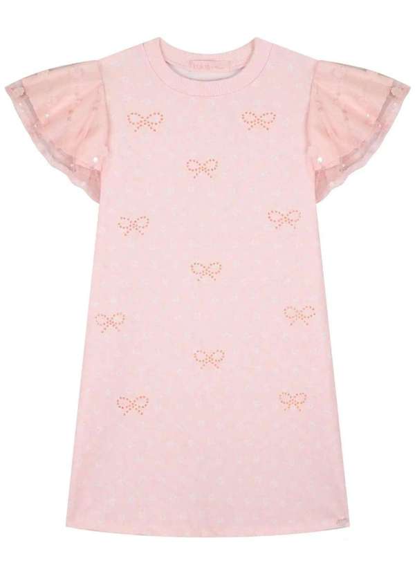 Kukiê - Vestido Menina Estampado Rosa Kukiê Rosa 3