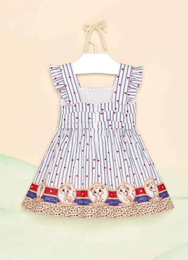 Petit Cherie - Vestido Menina Festa Estampado Petit Cherie Estampado