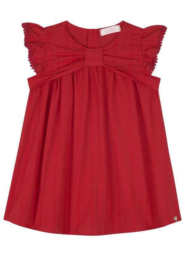 Kukiê - Vestido Menina Festa Vermelho Kukiê Vermelho