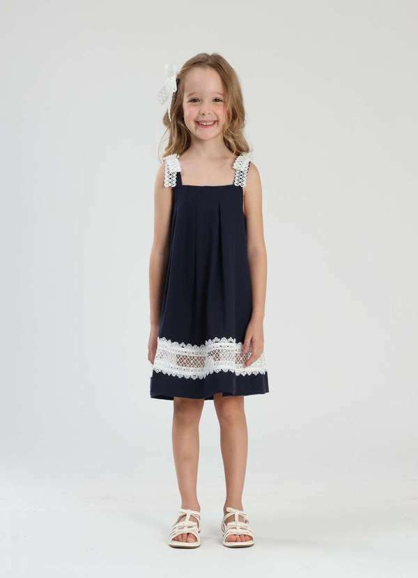 Luluzinha - Vestido Menina Infantil Luluzinha Preto