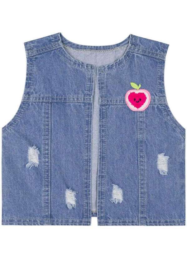 Kukiê - Vestido Menina Manga Curta Colete Estampado Kukiê Estampado 4