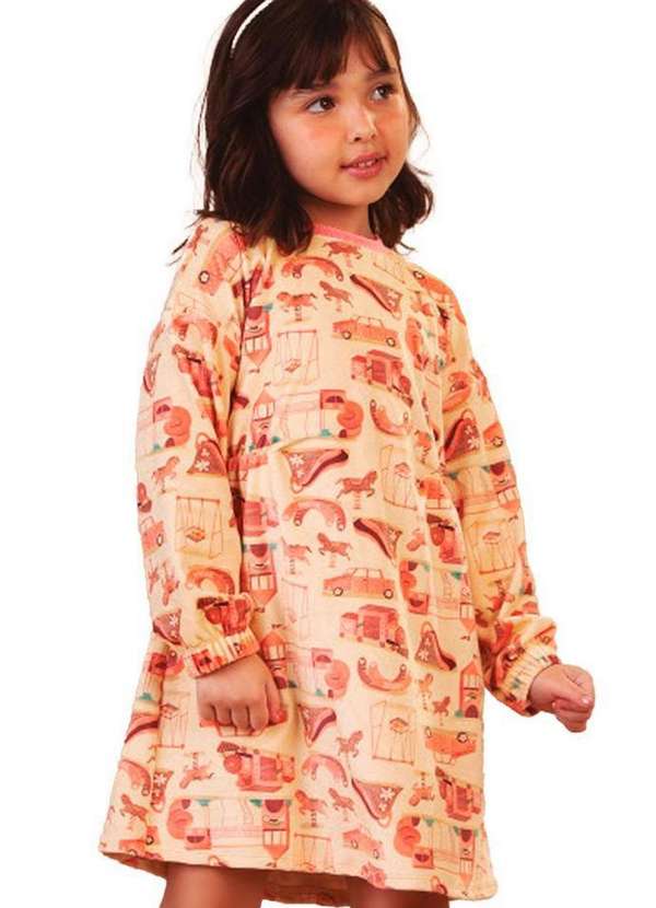 Bugbee - Vestido Ml Infantil Laranja Bugbee Laranja