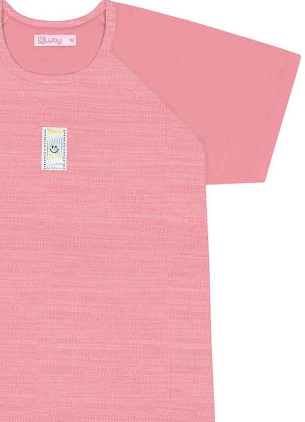 Dway - Vestido Rosa Curto Mesclado Infantil Dway Rosa 3