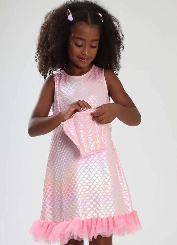 Mylu - Vestido Rosa Infantil Menina Mylu Rosa