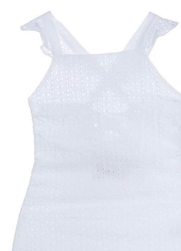 Mini Us - Vestido Tricoline Laise Branco Mini Us Branco 2