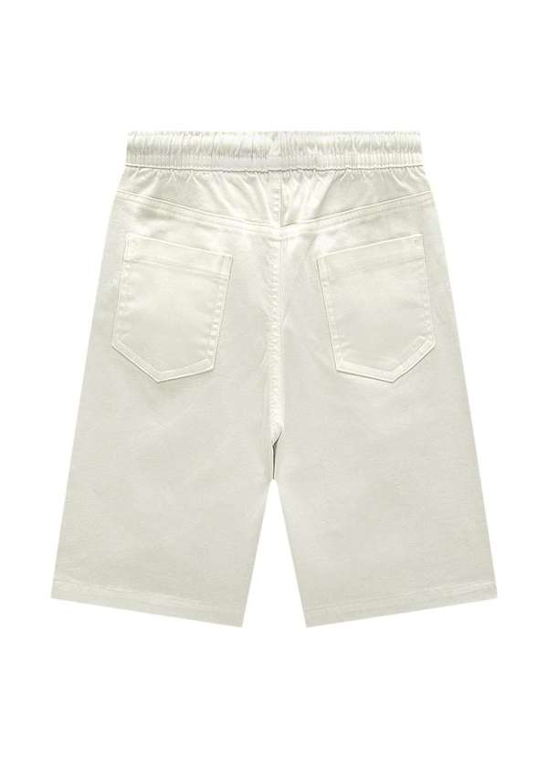 Onda Marinha - Bermuda Branca Infantil Menino Onda Marinha Branco