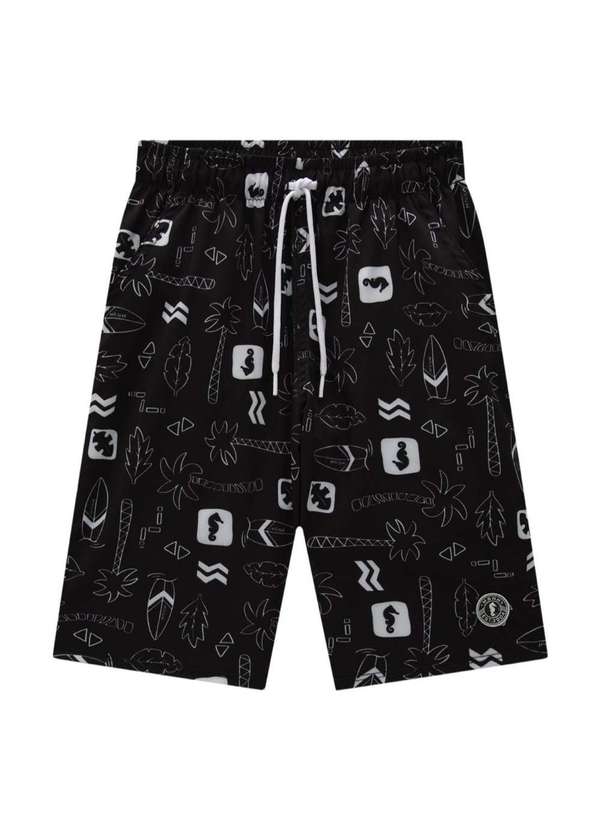 Onda Marinha - Bermuda Estampada Menino Infantil Onda Marinha Estampado