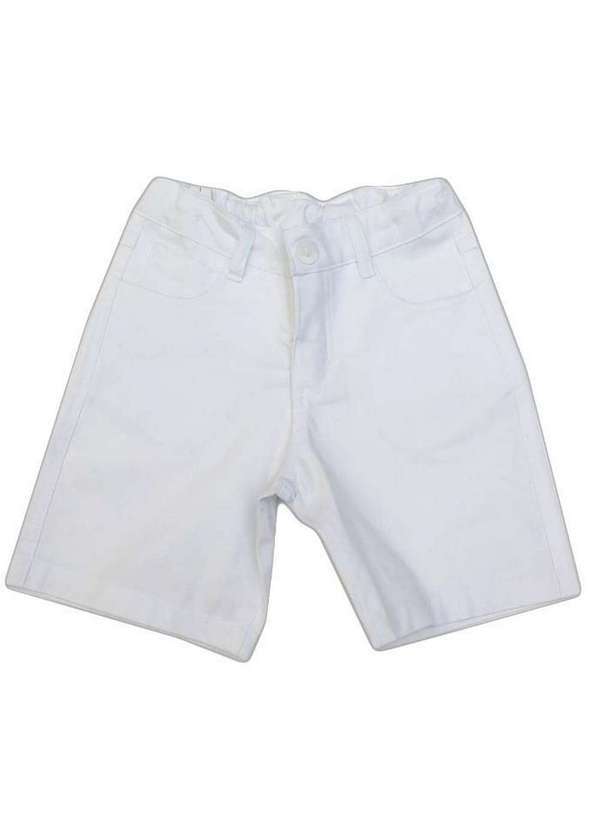 Passagem Secreta - Bermuda Infantil Branca Passagem Secreta Branco