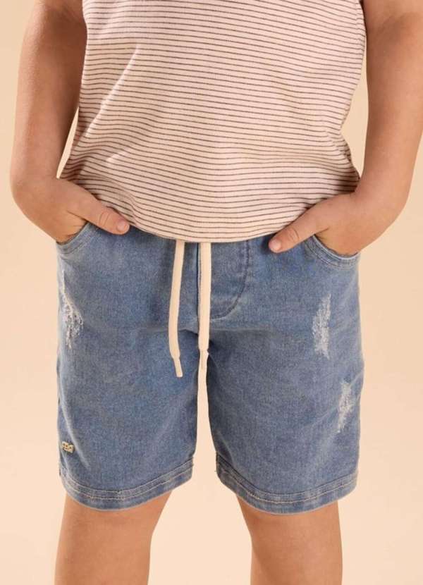 Fbr - Bermuda Menino Jeans Fbr Jeans