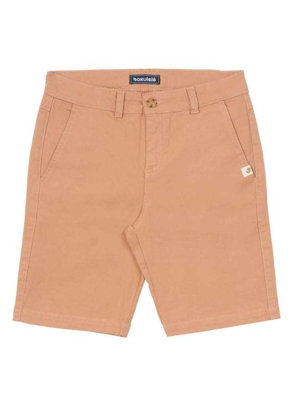 Bakulelê - Bermuda Sarja Menino Marrom Bakulelê Marrom