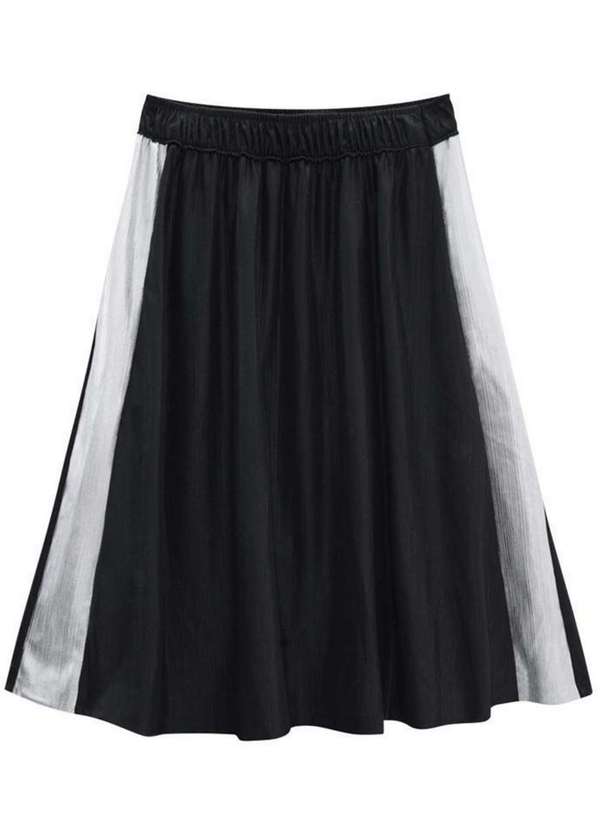 Nuv.on - Saia Midi Preto Nuv.On Preto