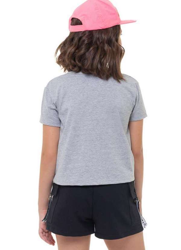 Açucena - Short Infantil Strong Preto Açucena Rosa 3