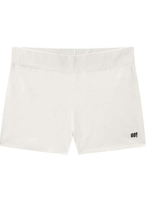 Nina Go - Shorts Infantil Cotton Branco Nina Go Branco