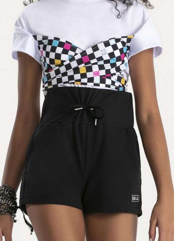 Bobbylulu - Shorts Juvenil Nó Preto Bobbylulu Preto