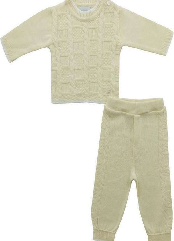 Noruega - Conjunto Body Longo Amarelo Infantil Noruega Amarelo
