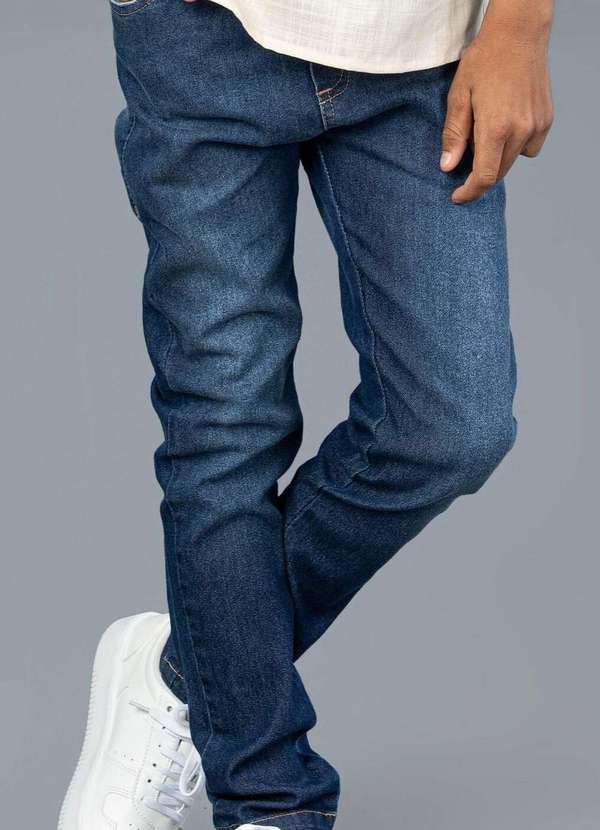 Ok e Pakita - Calça Denim com Elastano Ok&Friends Jeans