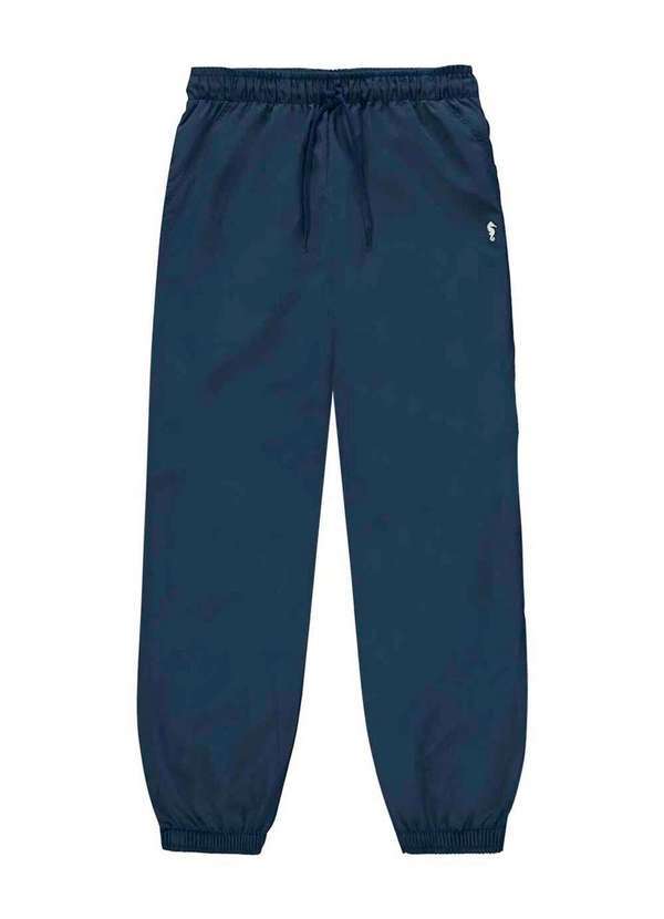 Easy Onda Marinha - Calça em Nylon Bolsos Azul Onda Marinha Azul