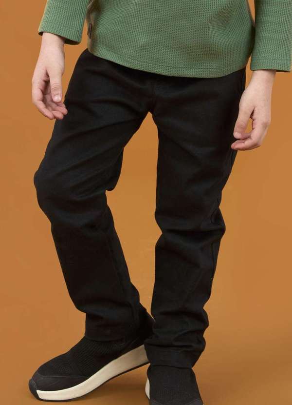 Ok e Pakita - Calça Infantil Preta Ok & Friends Preto
