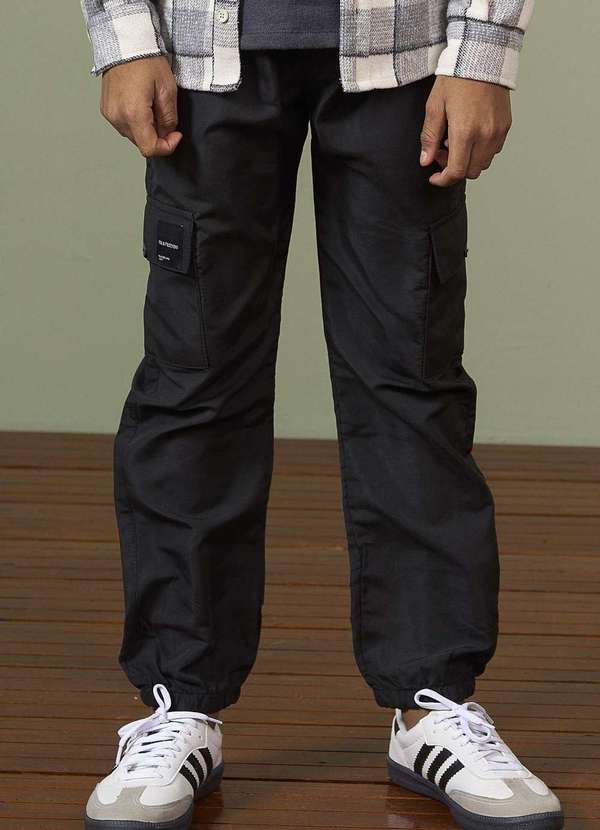 Ok e Pakita - Calça Infantil Preta Ok & Friends Preto