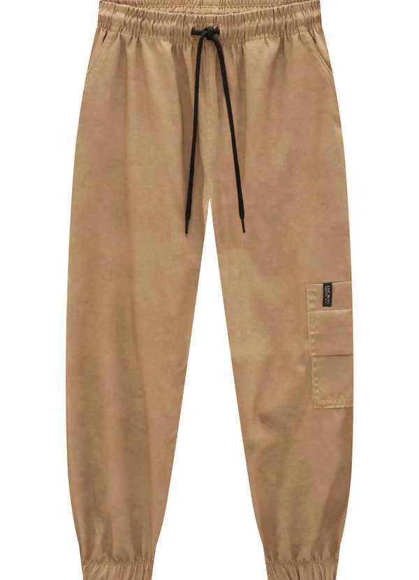 Lucboo - Calça Jogger Infantil Lucboo Marrom