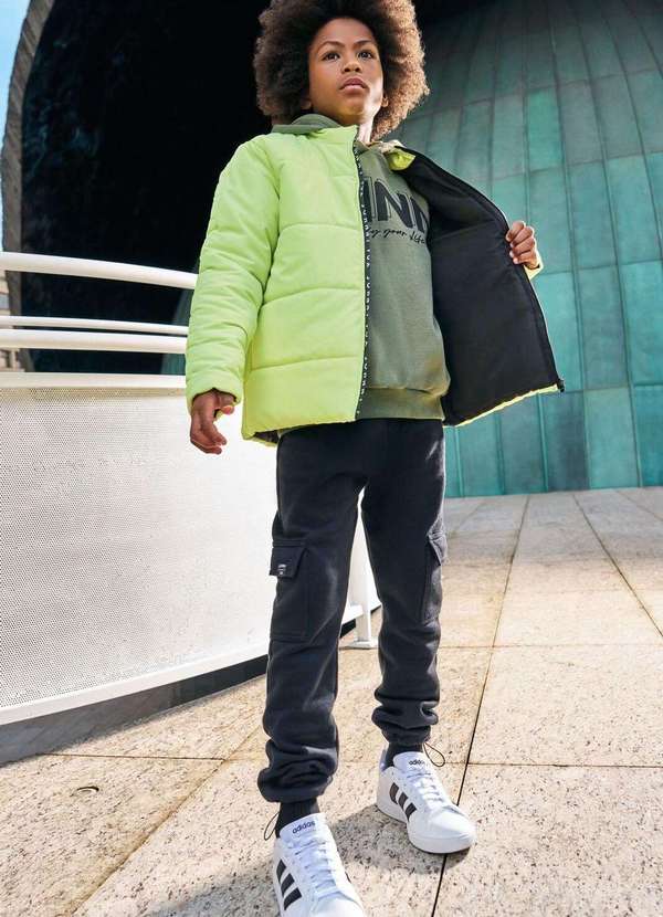 Johnny Fox - Calça Jogger Moletinho Johnny Fox Verde