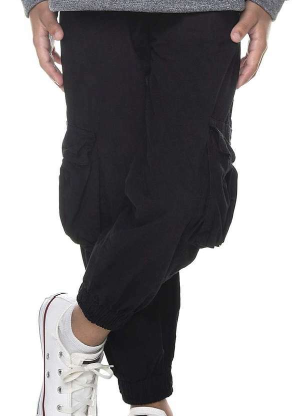 Have Fun - Calça Street Tecido Comfort Have Fun Preto