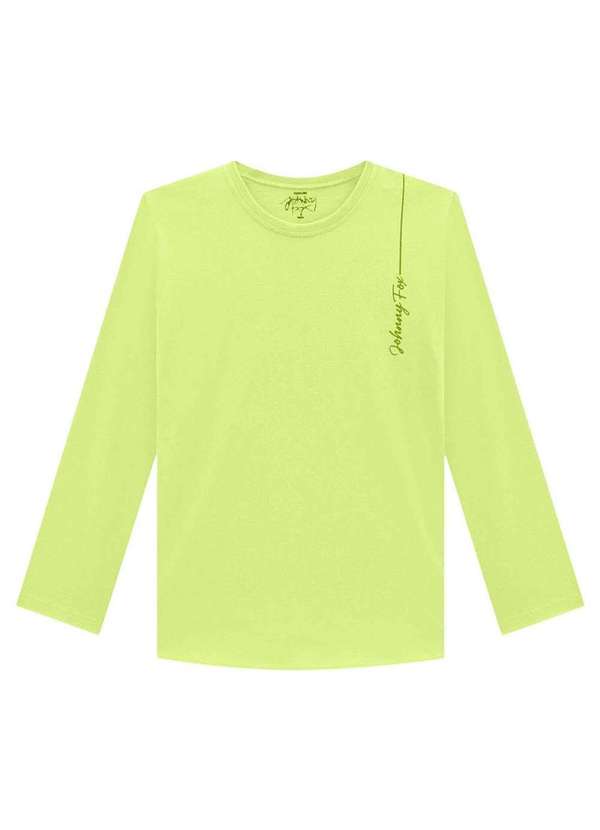 Johnny Fox - Camisa Meia Malha Infantil Verde Neon Johnny Fox Verde