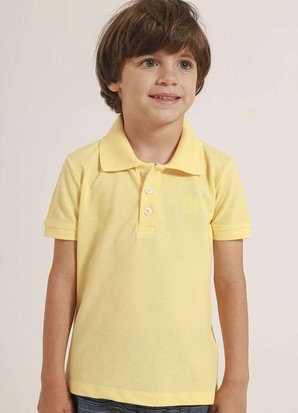 Banana Danger - Camisa Polo Infantil Amarela Banana Danger Amarelo