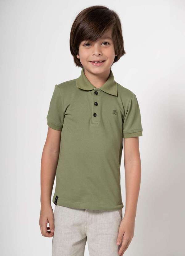 Banana Danger - Camisa Polo Verde Infantil Banana Danger Verde