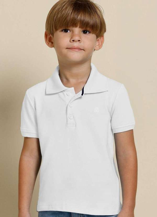 Banana Danger - Polo Piquet Elastano Logo Branco Banana Danger Branco