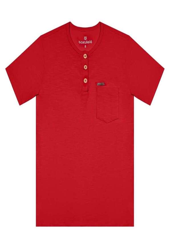 Bakulelê - Bata Infantil Vermelho Menino Bakulelê Vermelho