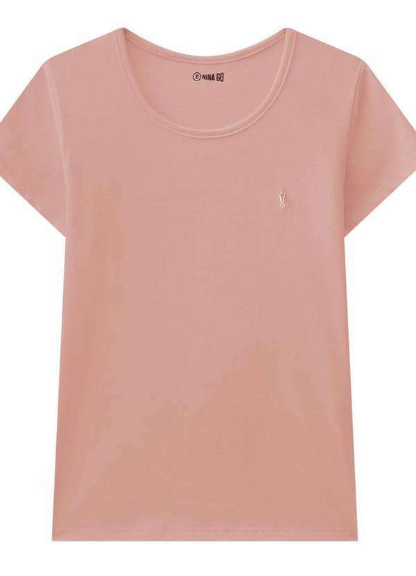 Nina Go - Blusa Infantil Cotton Lisa Laranja Neon Nina Go Laranja