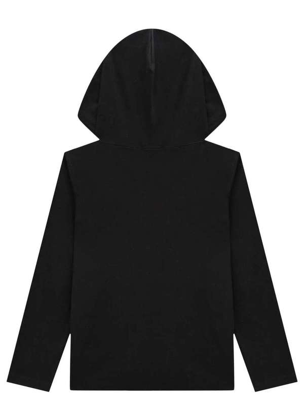 Johnny Fox - Blusa Manga Longa Infantil Menino Johnny Fox Preto 2