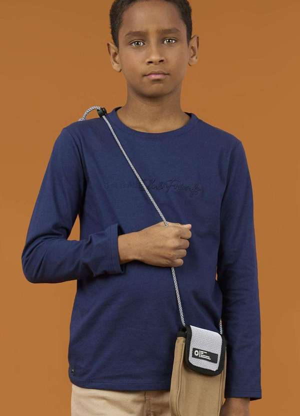 Ok e Pakita - Blusa Manga Longa Ok & Friends Marinho Azul Marinho 1