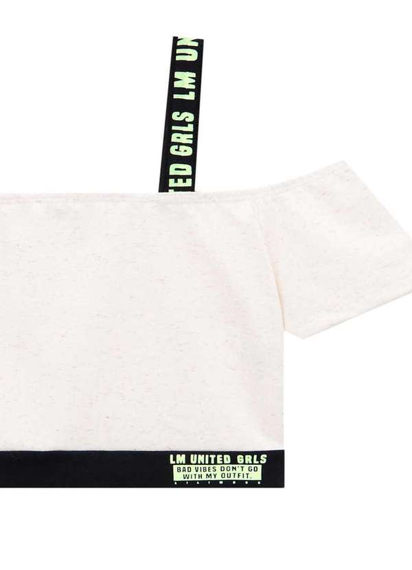 Lilimoon - Blusa Top Cropped Alça Branco Lilimoon Branco 2