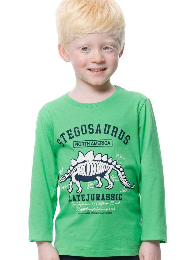 Banana Danger - Camiseta Creative Stegosaurus Banana Danger Verde