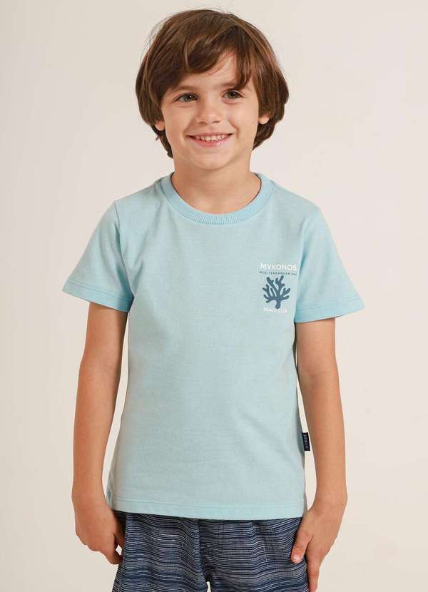 Banana Danger - Camiseta Infantil Azul Banana Danger Mykonos Azul