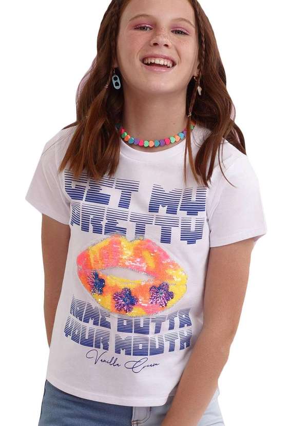 Vanilla Cream - Camiseta Infantil Branco Vanilla Cream Branco