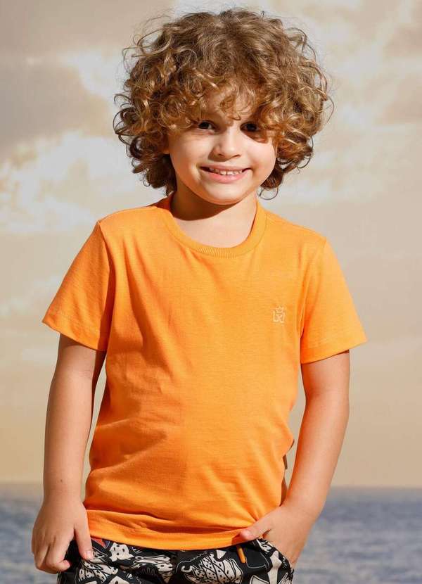 Banana Danger - Camiseta Infantil Menino Creative Laranja Banana Danger Laranja