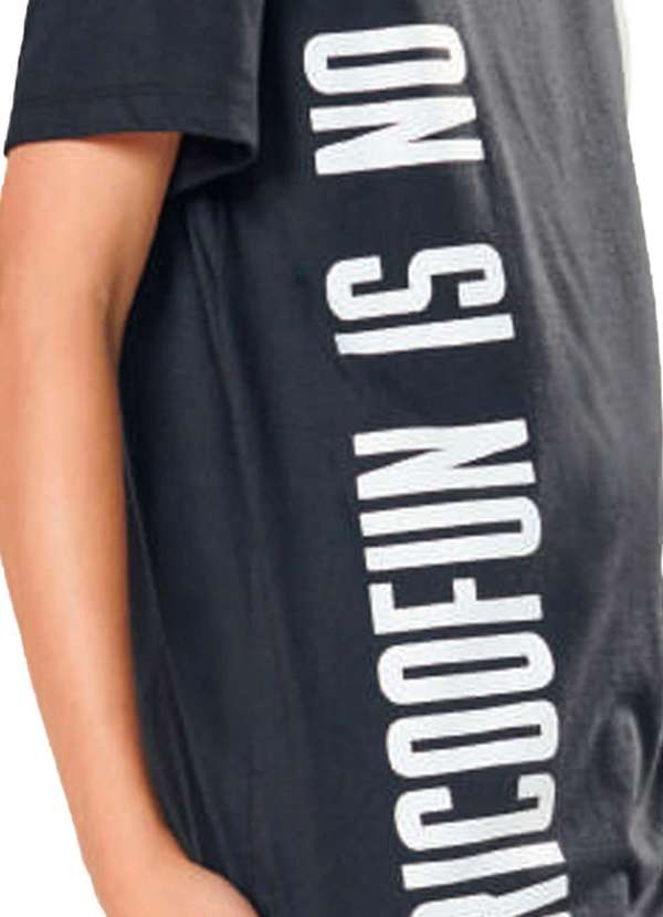 Ricoo - Camiseta Infantil Preta Is Not Limits Ricoo Preto 3