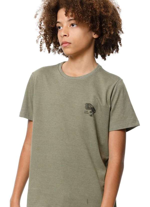 Banana Danger - Camiseta Infantil Verde Estampada Banana Danger Verde