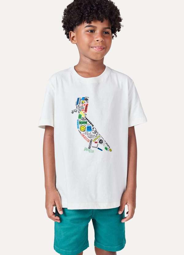 Reserva Mini - Camiseta Mc Mini Est Pica Pau Logo Fun Reserva Mini Branco 2