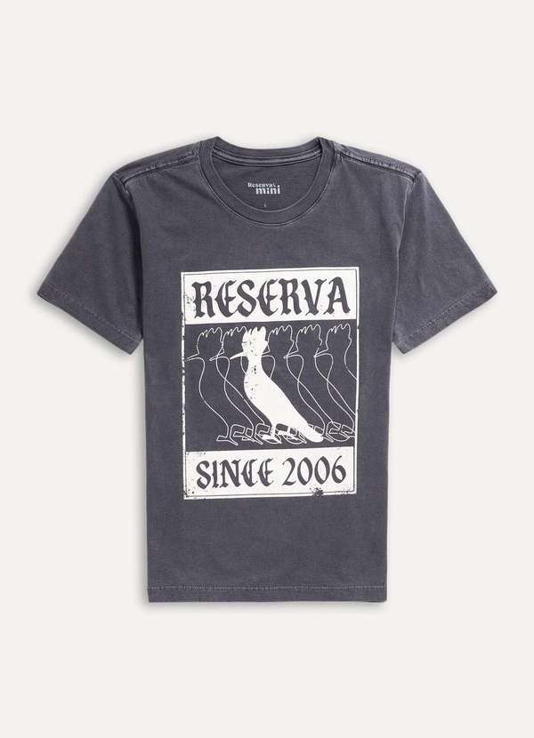 Reserva Mini - Camiseta Mc Mini Estampada Reverb Gotico Reserva Mini Preto