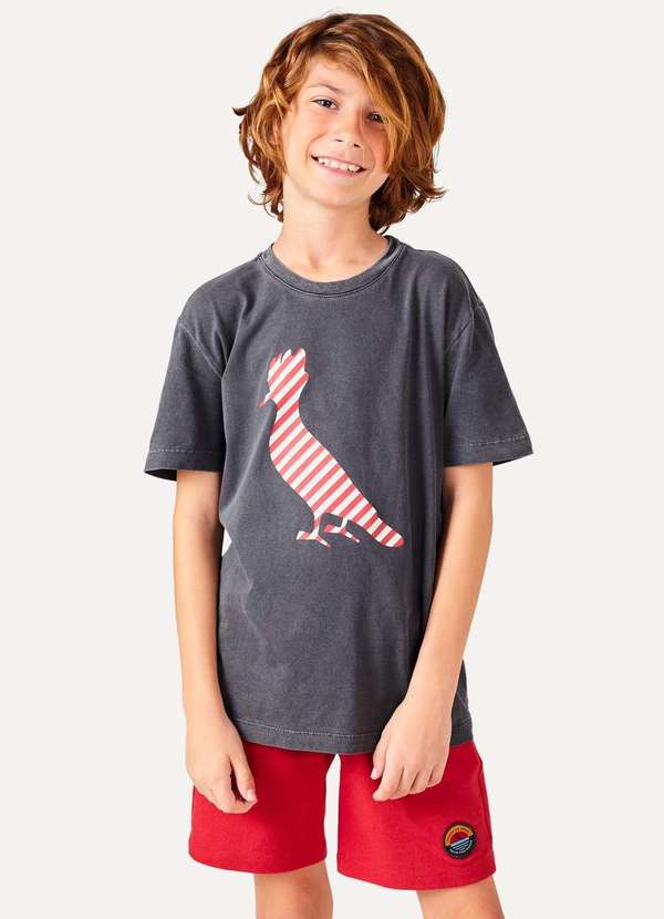 Reserva Mini - Camiseta Mini Est Pica Pau Stroke Reserva Mini Branco