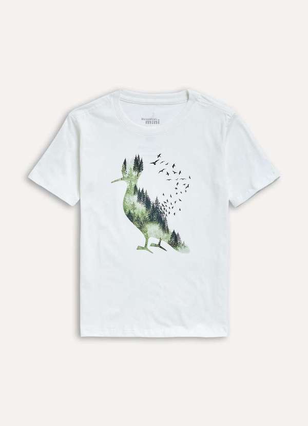 Reserva Mini - Camiseta Mini Tp Estampa Pica Pau Pines Reserva Mini Off White