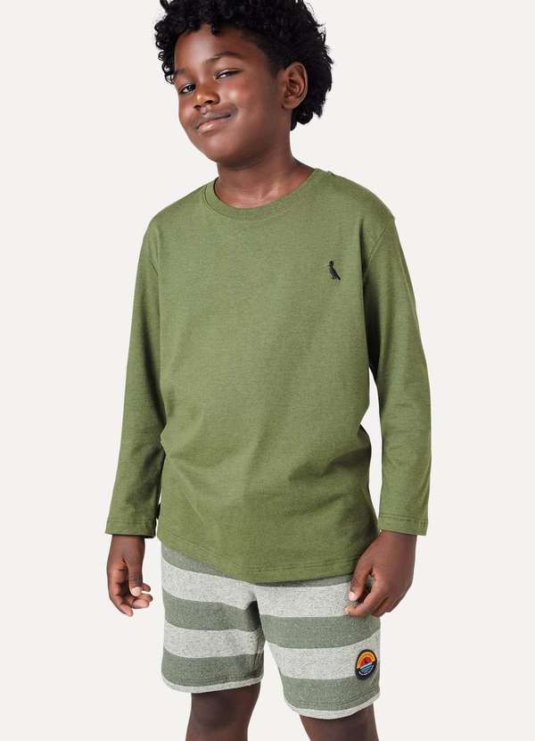 Reserva Mini - Camiseta Ml Mini Mescla Kiev Verde Reserva Mini Verde