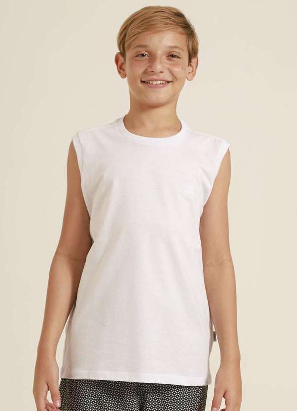 Banana Danger - Camiseta Regata Infantil Branca Banana Danger Branco