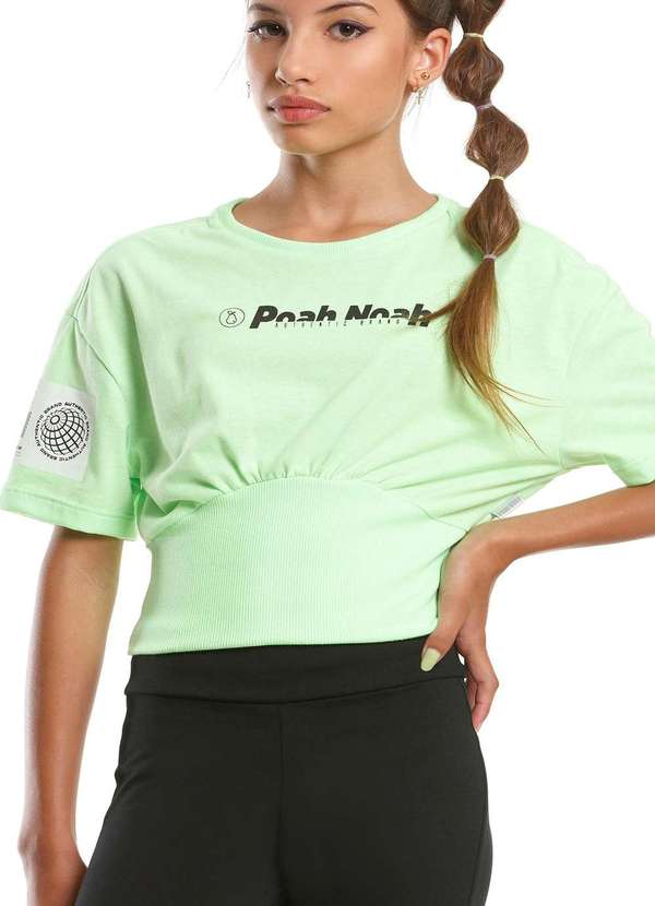 Poah Banana - Cropped Infantil Verde Poah Noah Verde