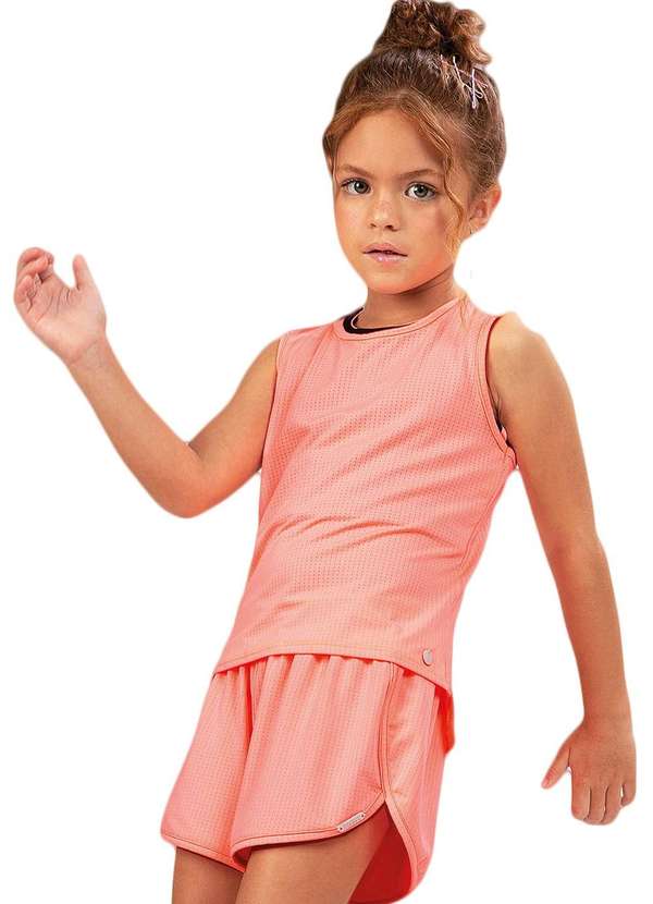 Bugbee - Regata Malha Fitness Rosa Neon Bugbee Rosa